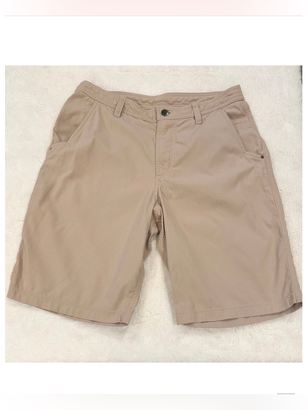 Lululemon 32 Tag Actual 30x10 Men’s Ripstop Active Performance Beige Tan Shorts